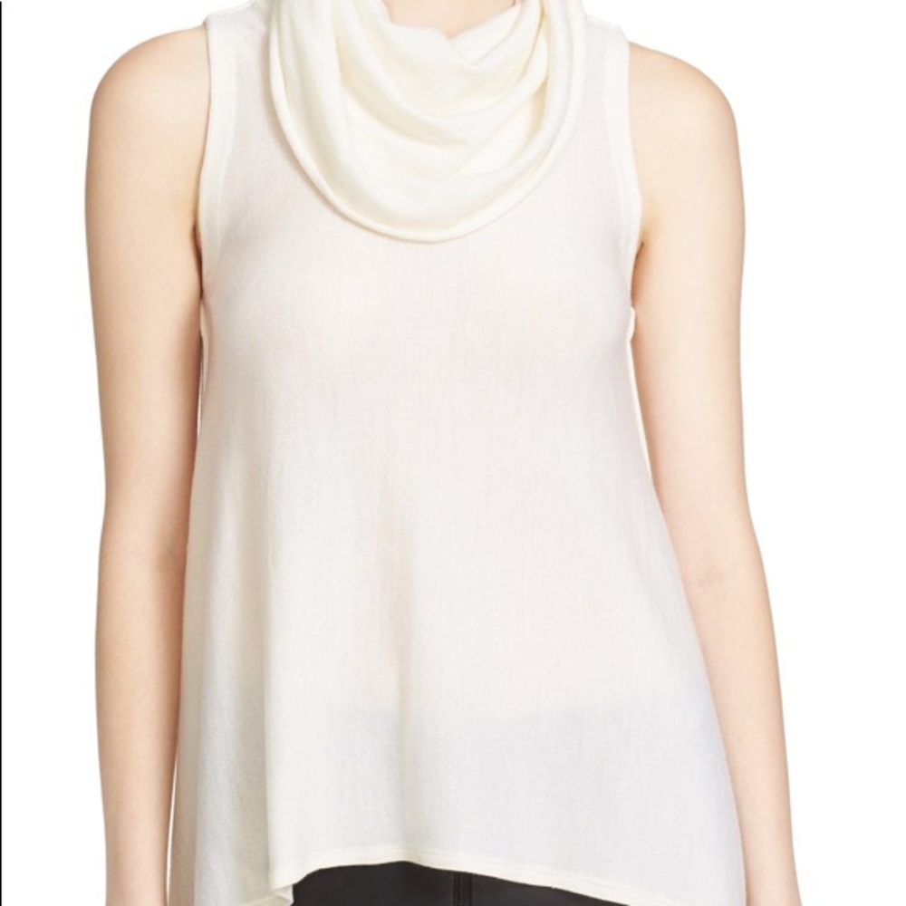 NWT Alice + Olivia SHARRY COWL NECK PULLOVER WOOL BLEND SWEATER IN CRM